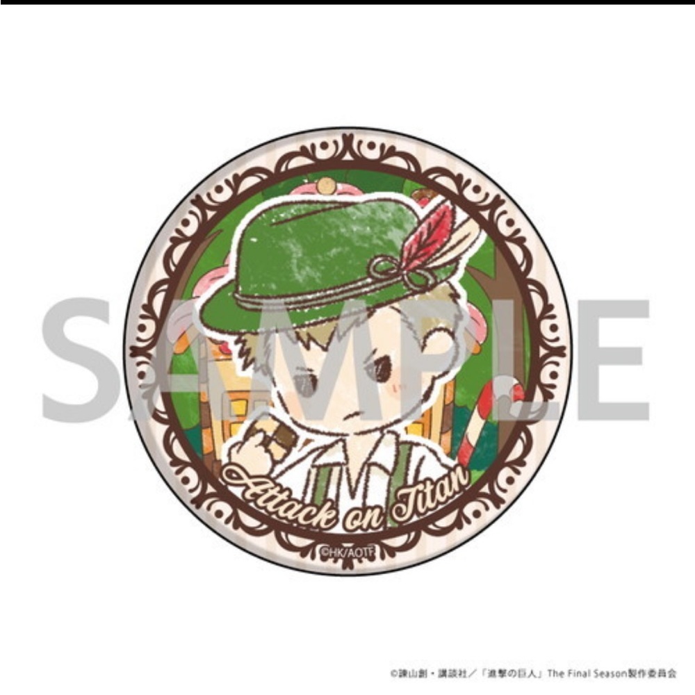 Attack on Titan Falco Grice GraffArt Can Badge Shingeki no Kyojin Douwa ver